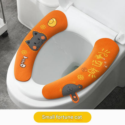 Comfortable toilet seat cover with easy installation