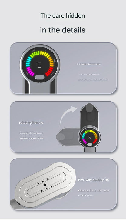 Steam iron rotating nozzle feature