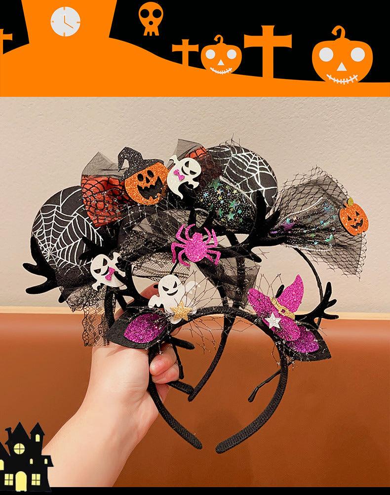 Creative Halloween Headbands with Pumpkin Design