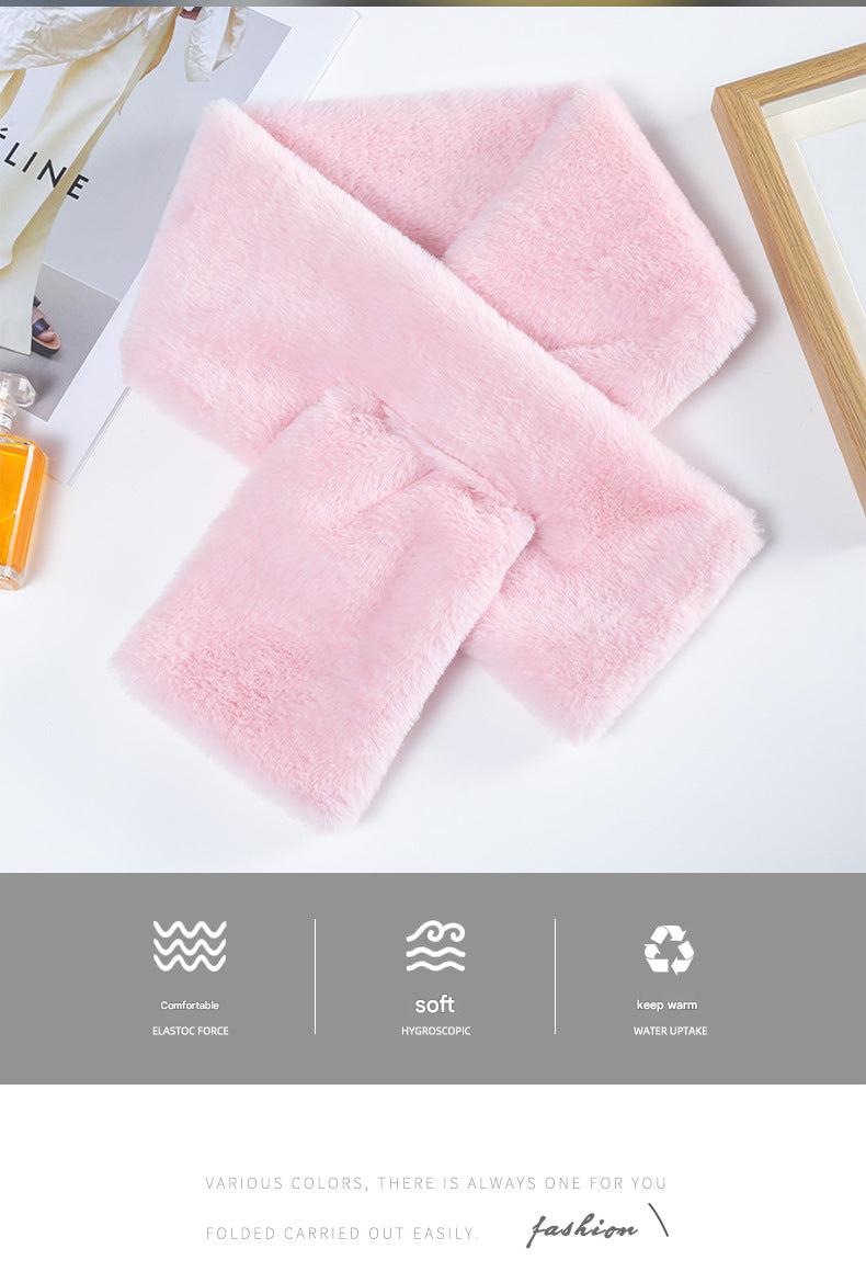 Cozy Multi-Color Faux Fur Scarf Image 3