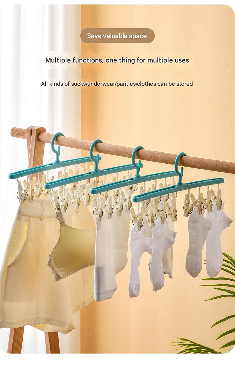 Sock drying rack displaying multiple colors view 9