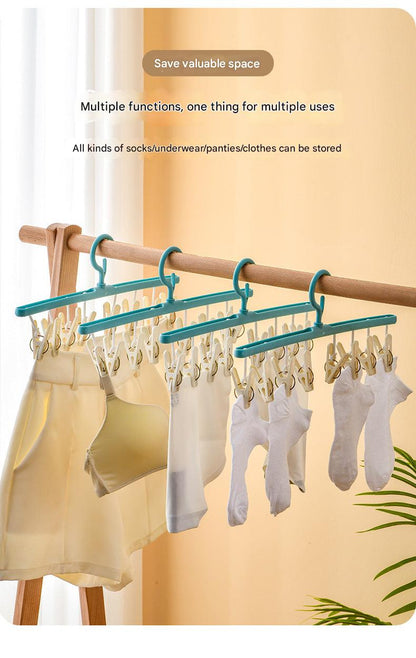 Sock drying rack displaying multiple colors view 9