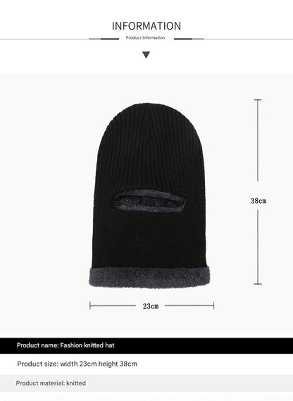 unisex knitted winter beanie front view