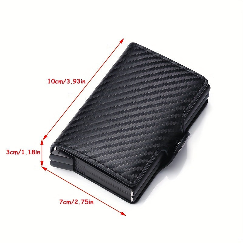 Slim wallet with carbon fiber design