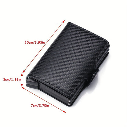 Slim wallet with carbon fiber design