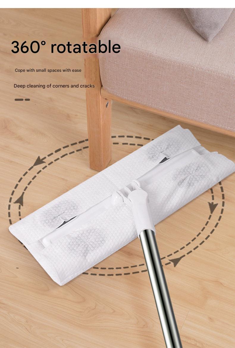 Mop Display with Cleaning Supplies