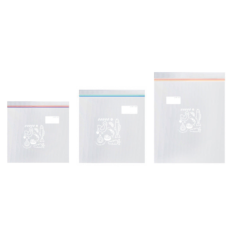 Durable PE food bags in fridge