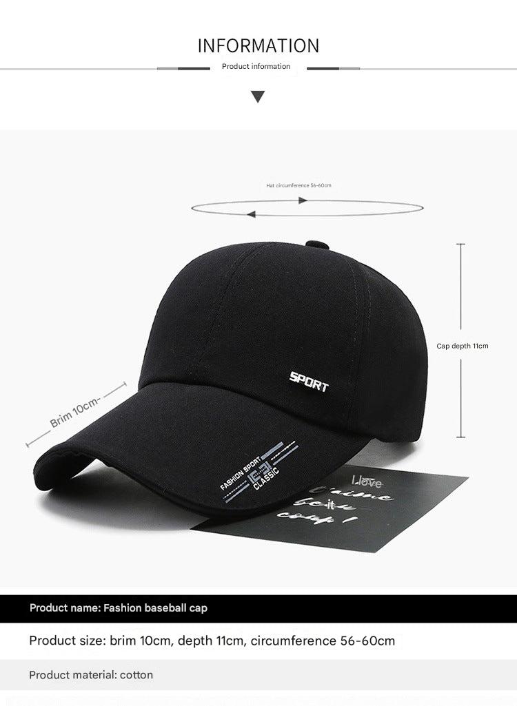 Men's baseball cap in black