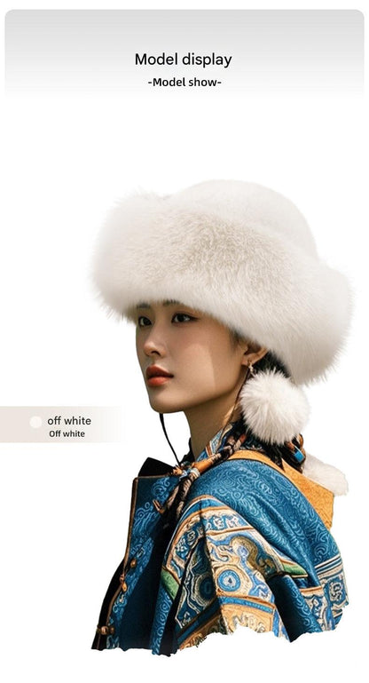 Stylish black winter hat for women