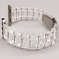 38/40/41mm resin strap-Glacier fully transparent (Pack of 1)