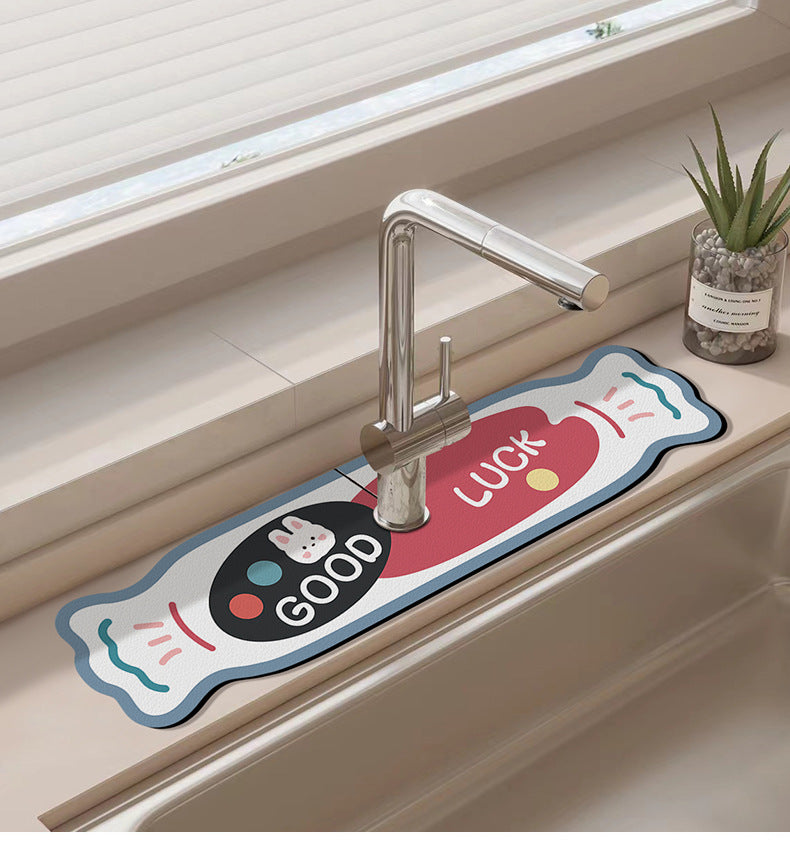 Silica Gel Water Tap Drain Mat Image 5