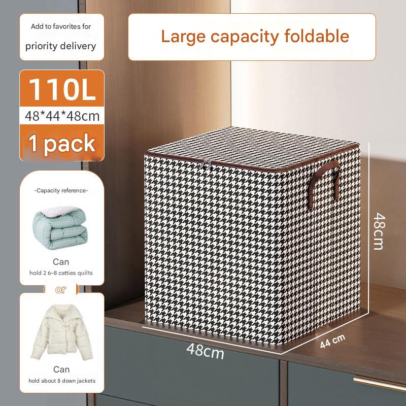 Non-woven storage bag beige daisy