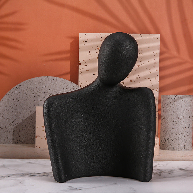 sophisticated white mannequin jewelry stand