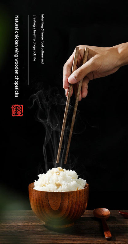 Set of wooden chopsticks for kitchen image 9