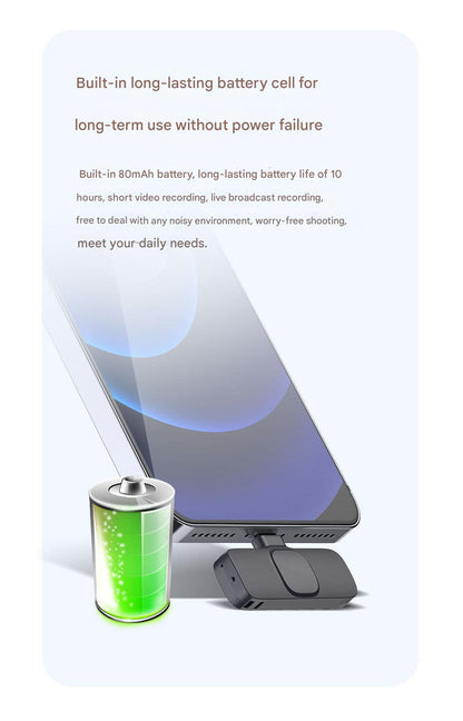 High-quality lavalier mic for iPhone