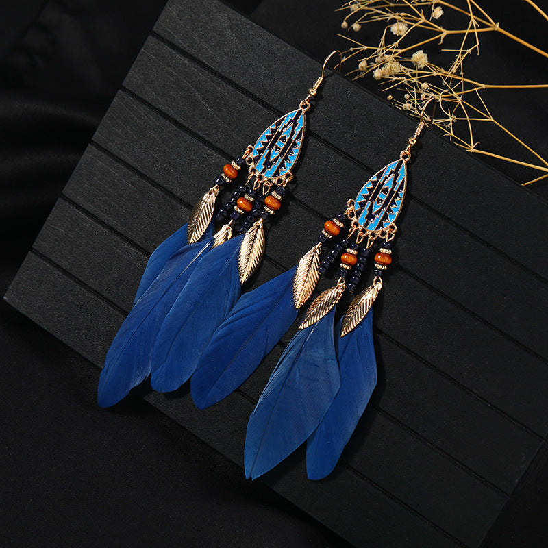 Colorful metal alloy earrings for travel
