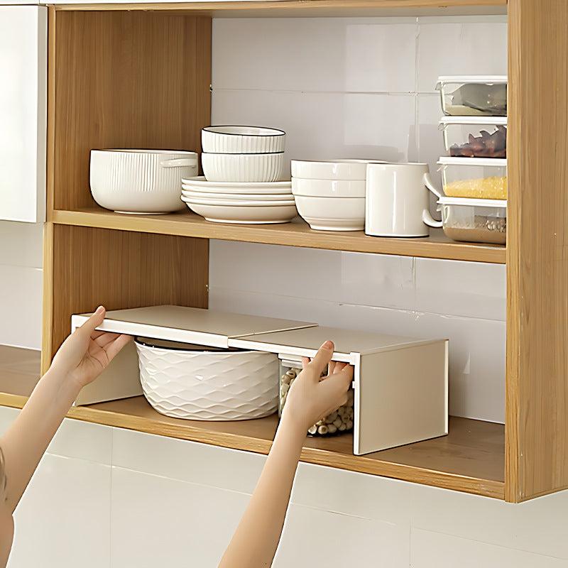 Image displaying kitchen rack with spices arranged neatly