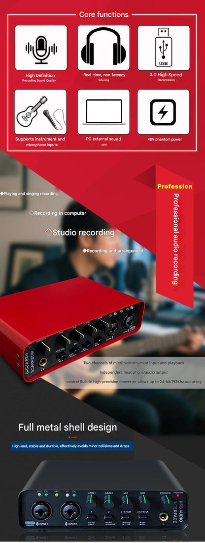 High-quality audio interface for streaming
