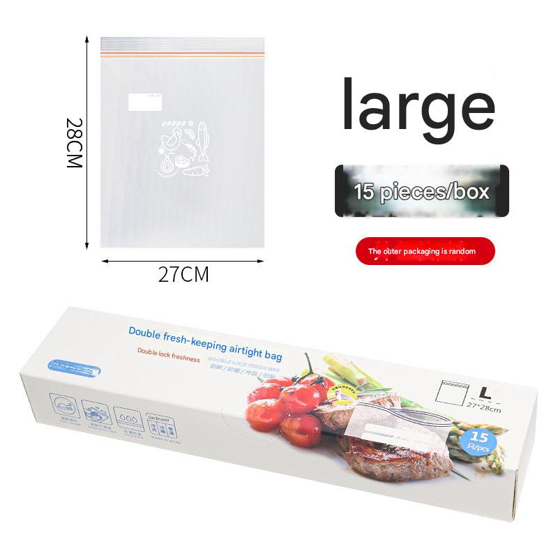 Food preservation bags in use