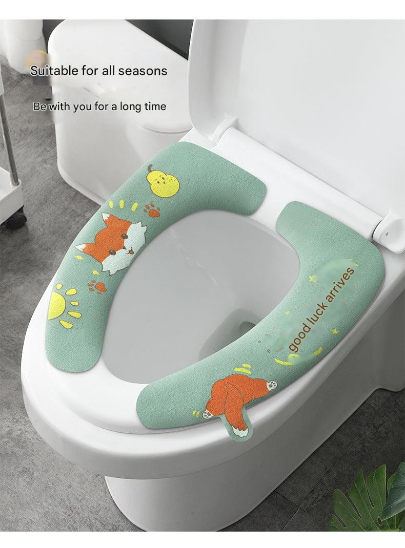 Stylish toilet seat cushion in cat design