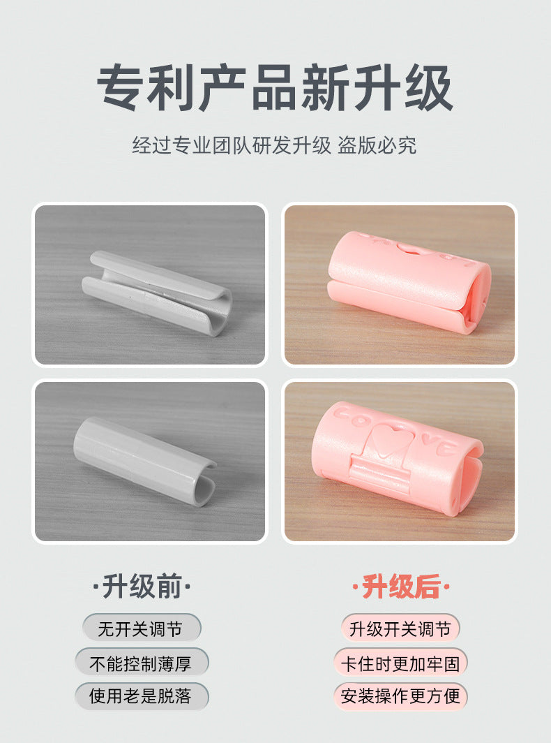 Non-slip bed sheet fastener in bedroom setting image