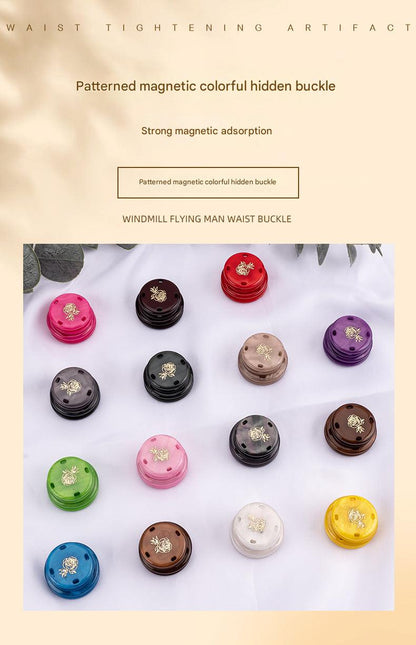 Magnetic button for curtains and shirts