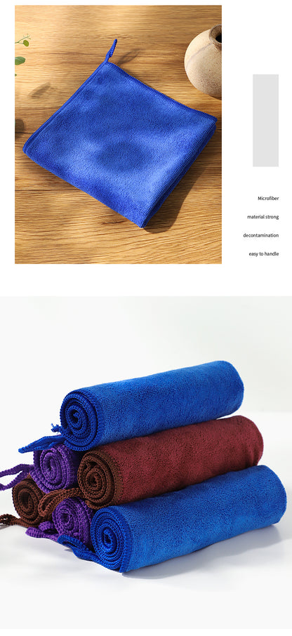 Microfiber cleaning cloth in blue color