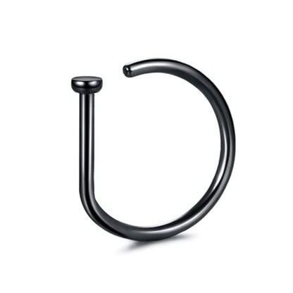 silver fake nose stud displayed image 3