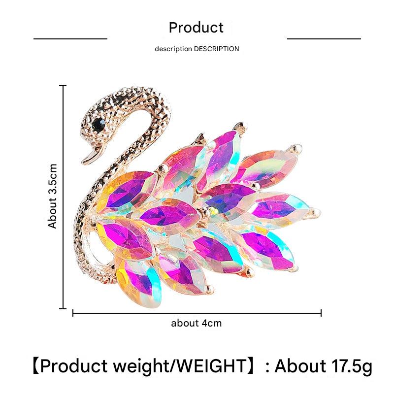 High-Quality Alloy and Crystal Brooch - Image 3