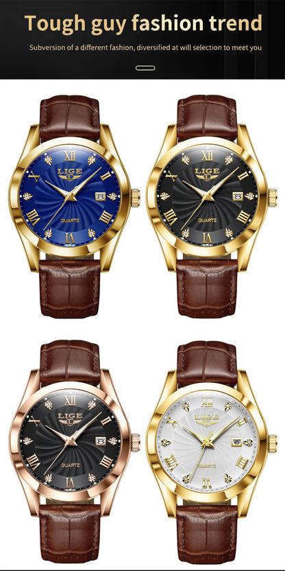 Durable stainless steel watch close-up