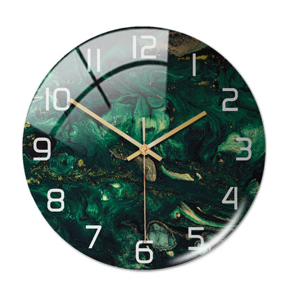 Sleek marble finish timepiece