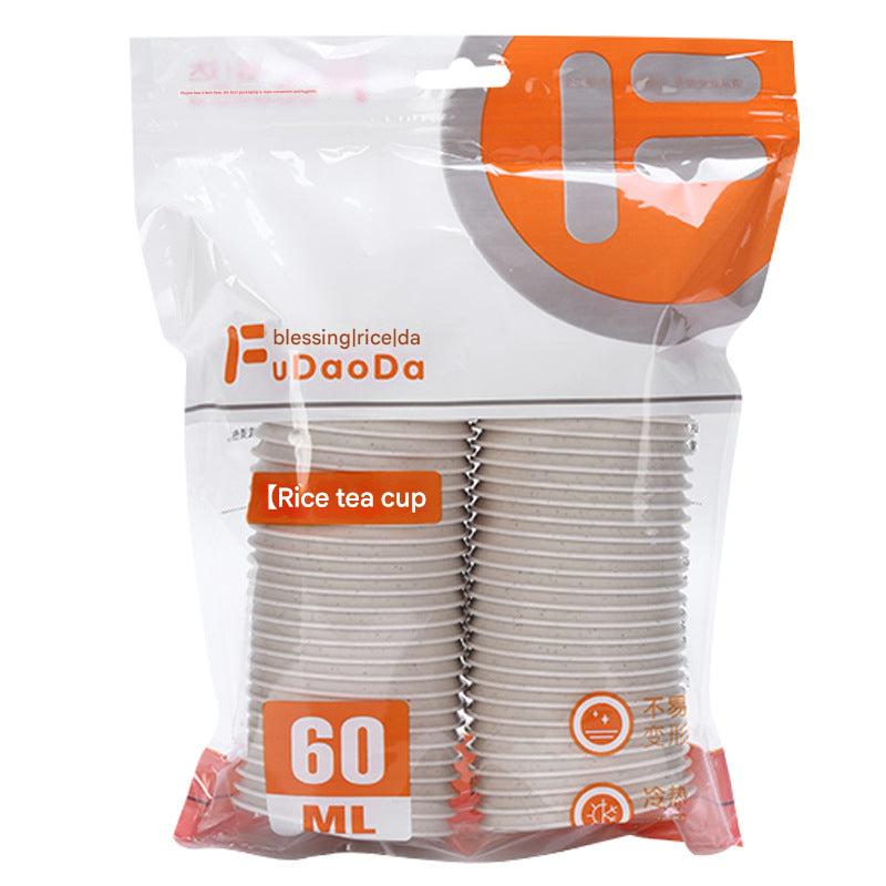 Disposable rice husk tea cup image 10
