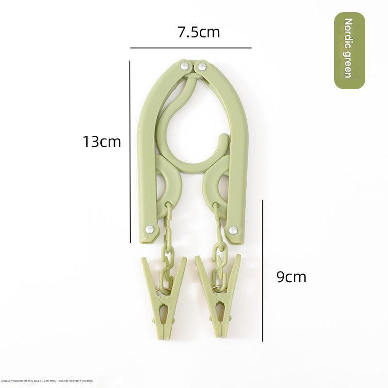 Compact travel folding clothes hanger image 1