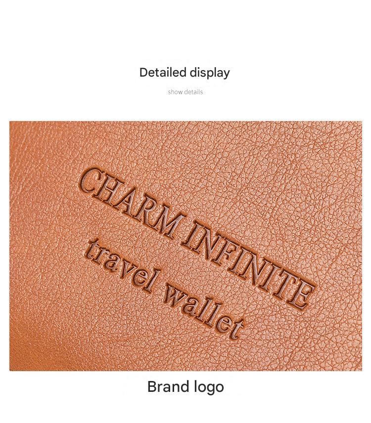 Multi-functional travel wallet in pink
