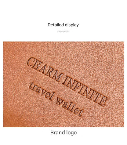 Multi-functional travel wallet in pink