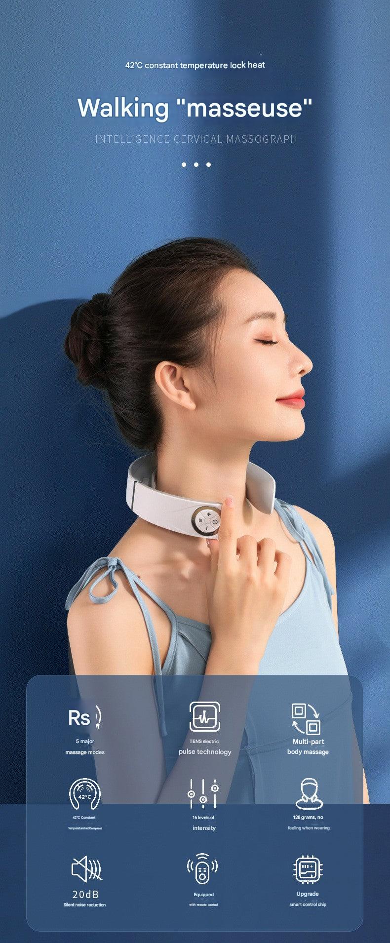Neck massager lifestyle use