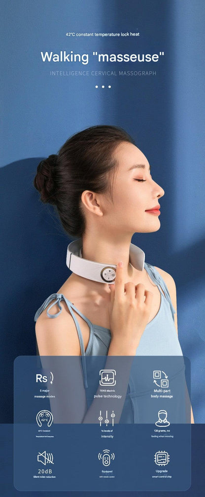 Neck massager lifestyle use