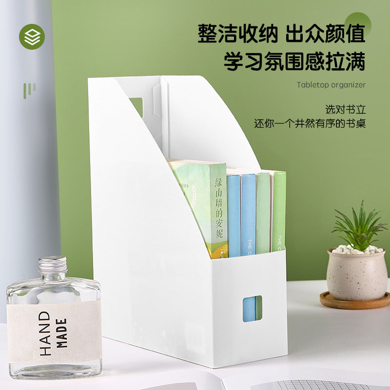 side view of ivory plastic file holder