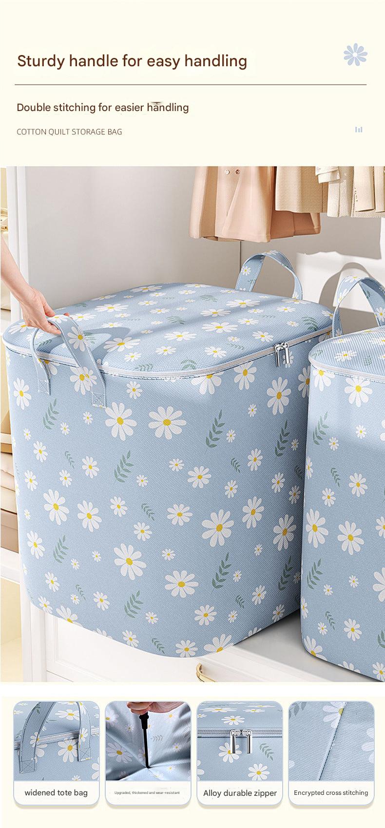 Cube-style storage bag for home organization