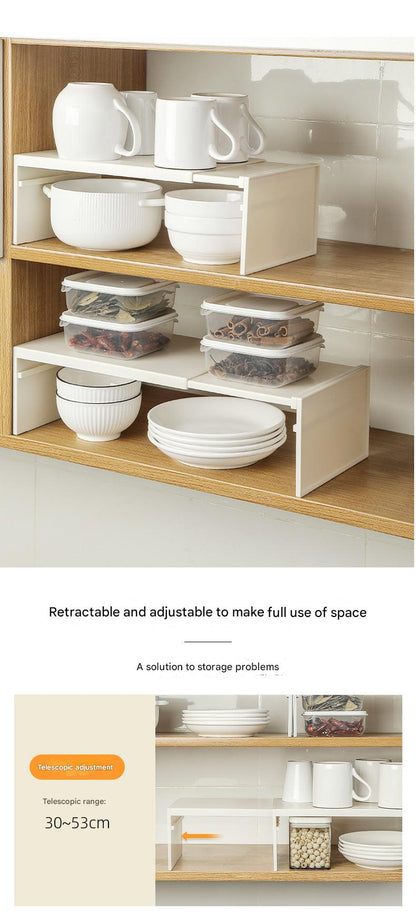 Durable ABS kitchen storage solution in gray and beige