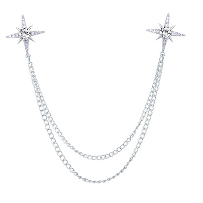 Silver star-shaped accessory for gifting