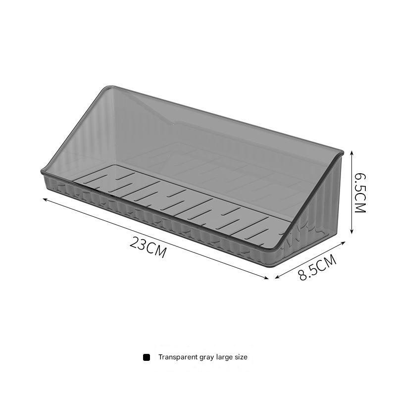 Transparent bathroom organizer
