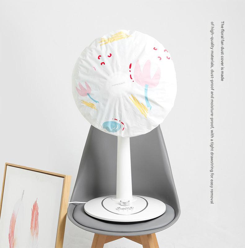 Stylish PEVA dust cover for floor fan - green house design