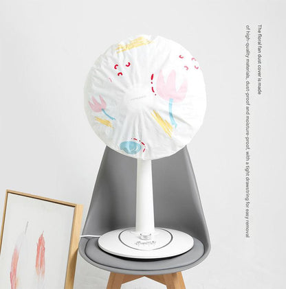 Stylish PEVA dust cover for floor fan - green house design