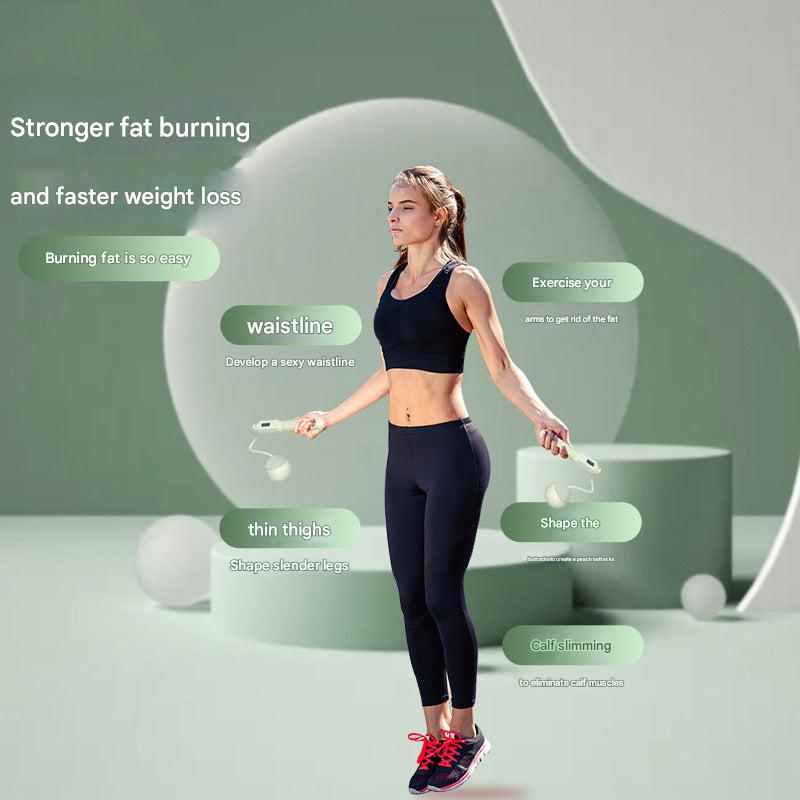 Smart Weighted Jump Rope Front View
