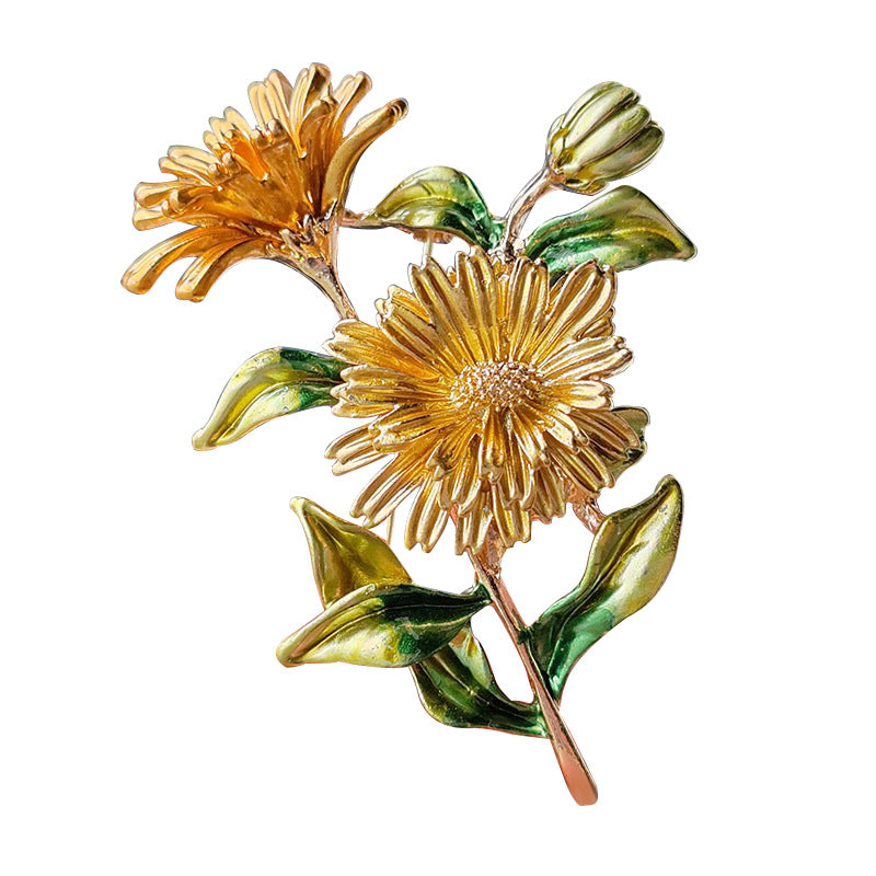 Multi-color Floral Brooch