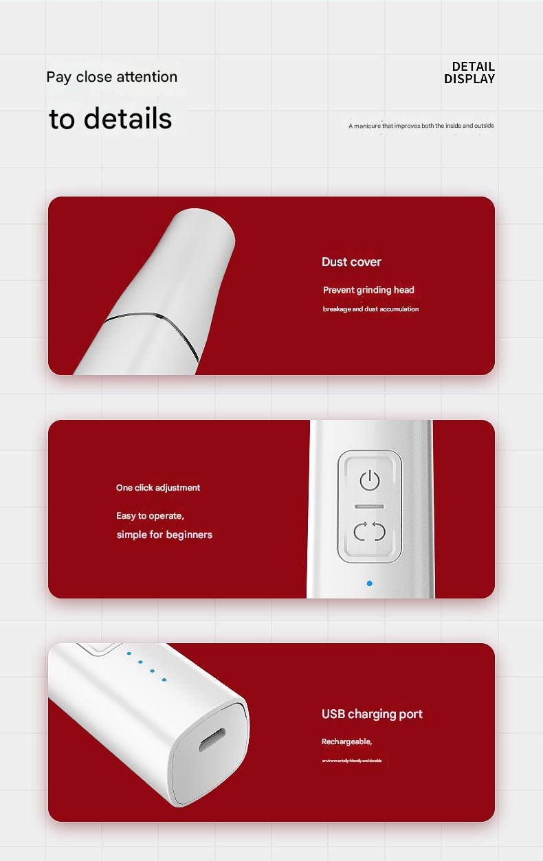 Portable nail polishing device