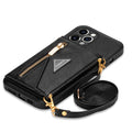 Side card holder + rope - black