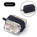 198 Black - Double Layer Dual Zipper (Pack of 2)