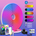 24V Neon Blue Bluetooth RGBIC (10 meters, 960 lights) EU Standard (Pack of 1)
